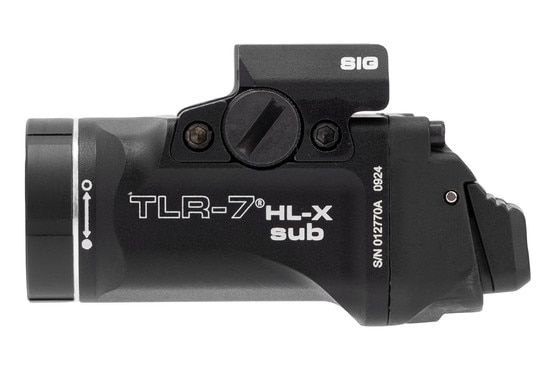 Streamlight TLR-7 HL-X SIG Sauer P365/XL Pistol Light accepts CR123A batteries